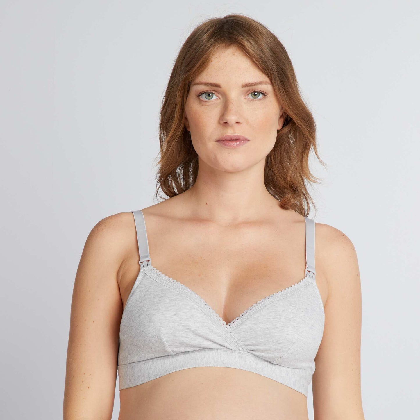 Pack of 2 cotton breastfeeding bras VL_GREY