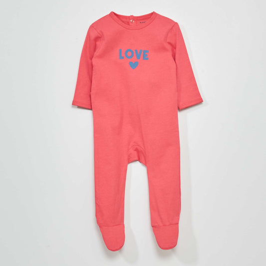 Jersey sleepsuit PINK