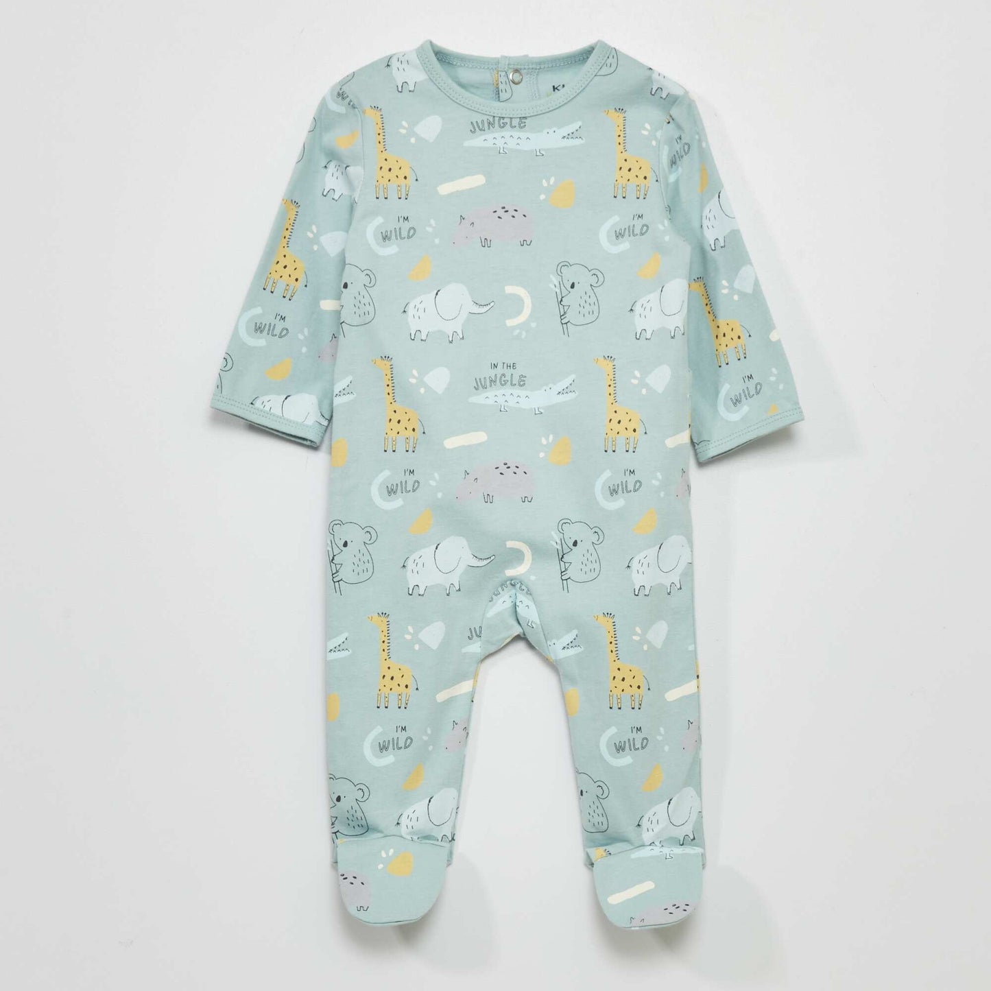 Printed jersey pyjamas BLUE