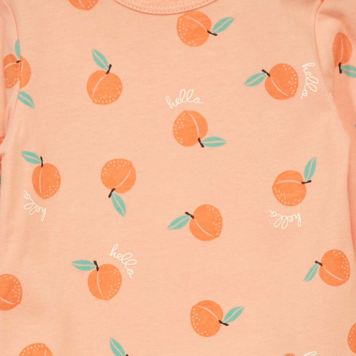 Printed jersey pyjamas ORANGE