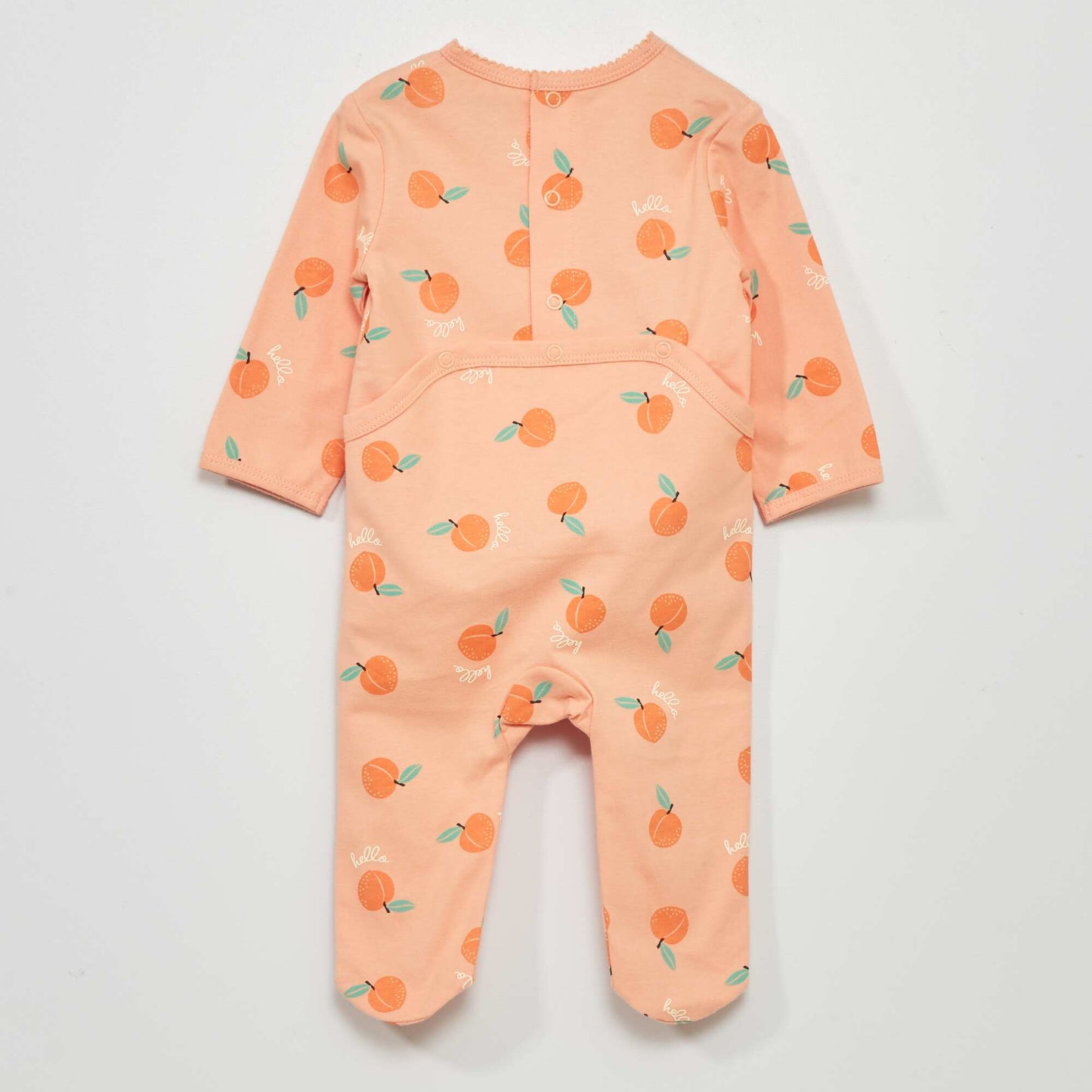 Printed jersey pyjamas ORANGE