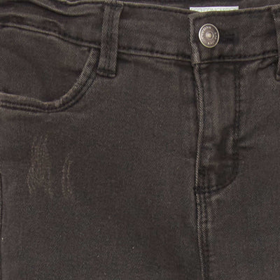 Slim-fit denim trousers BLACK