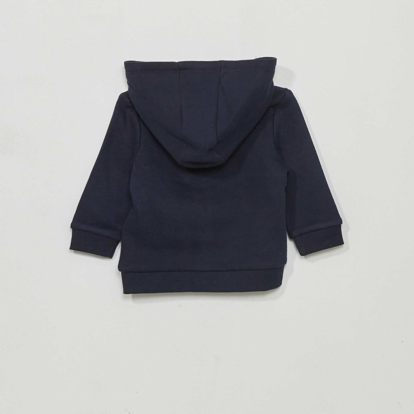 Zip-up sweatshirt fabric sweater blue