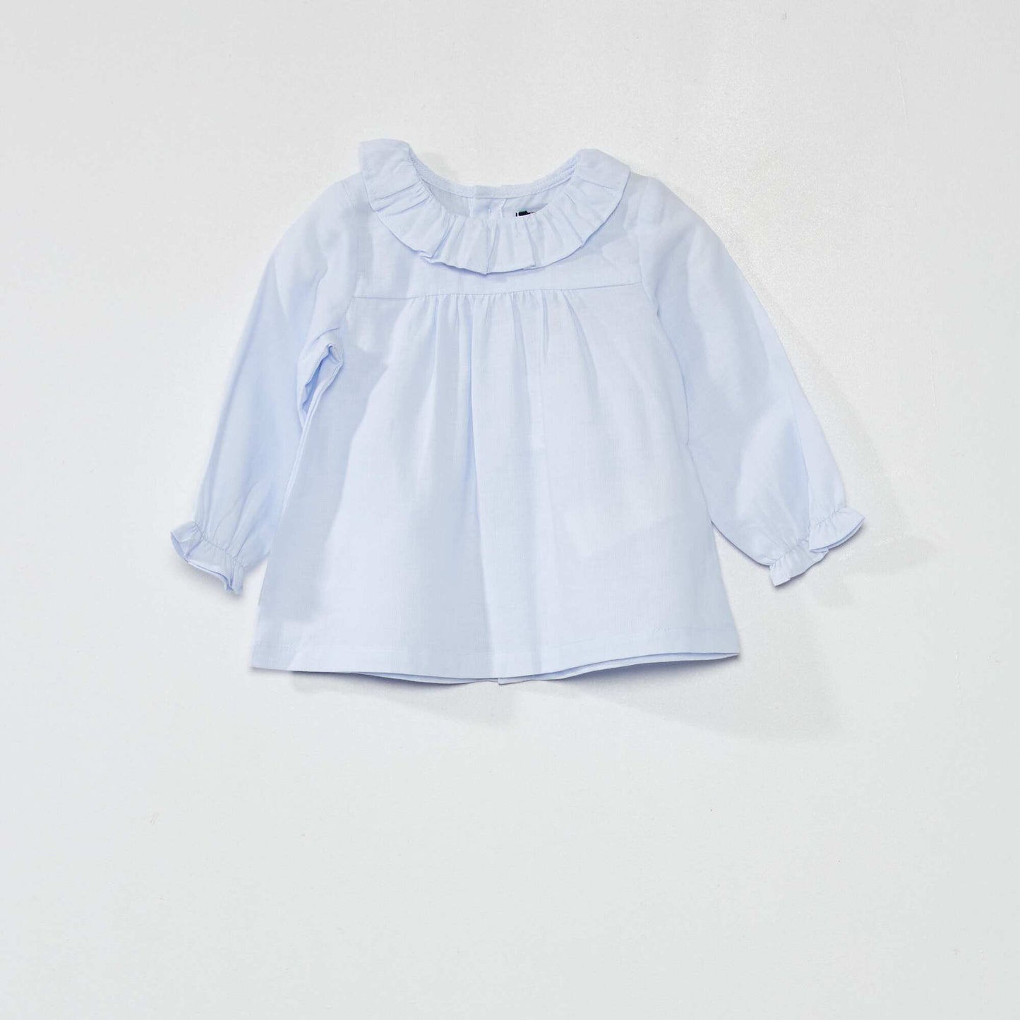 Cotton voile blouse BLUE