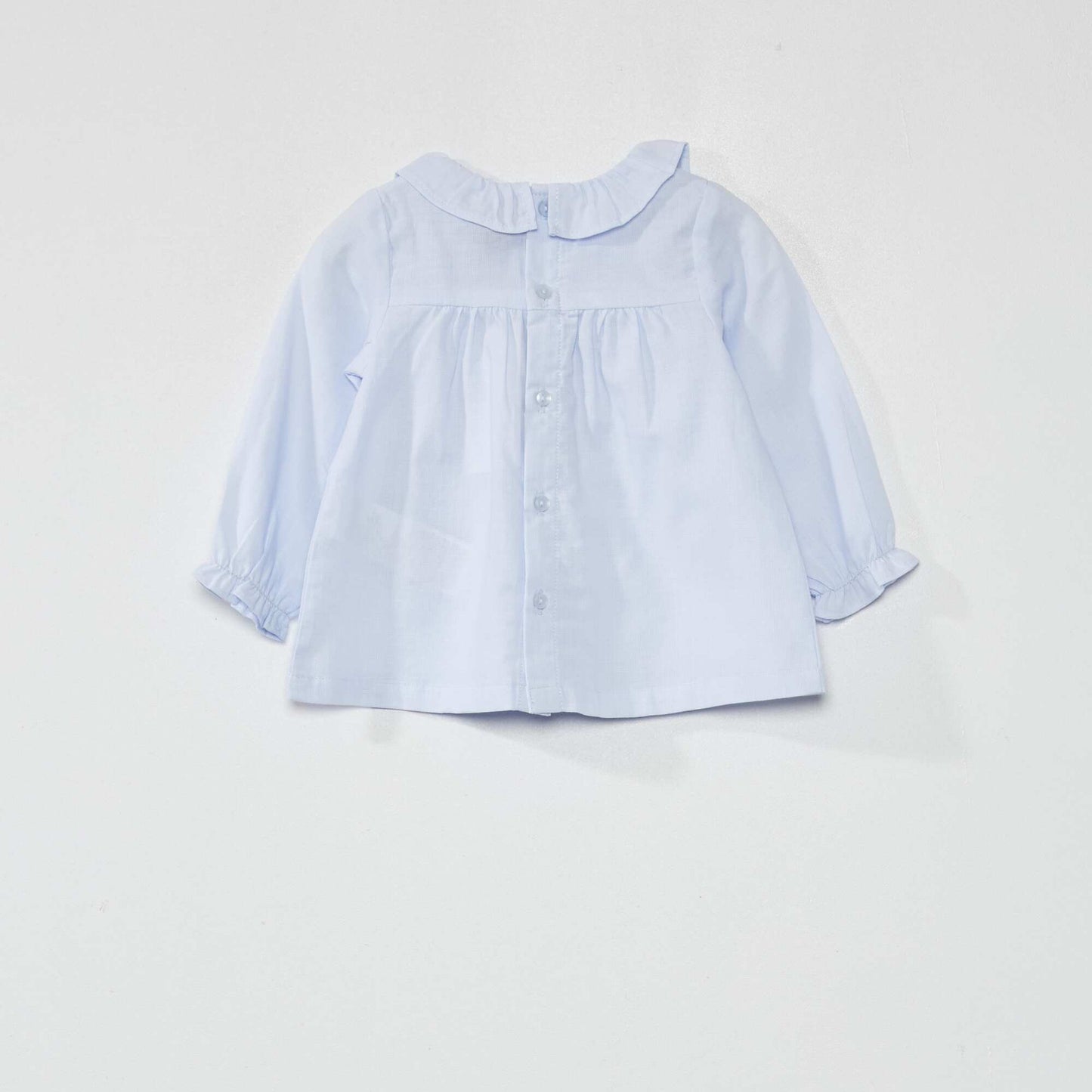 Cotton voile blouse BLUE