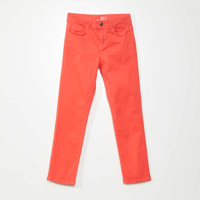 Slim-fit jeans red