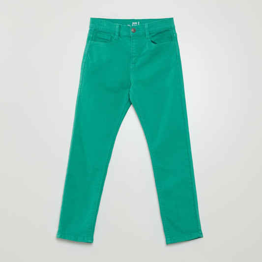 Slim-fit 5-pocket jeans GREEN