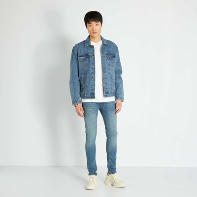 Stretch skinny jeans - 5 pockets stone used