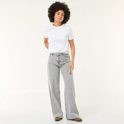 Wide-leg jeans - 30L GREY