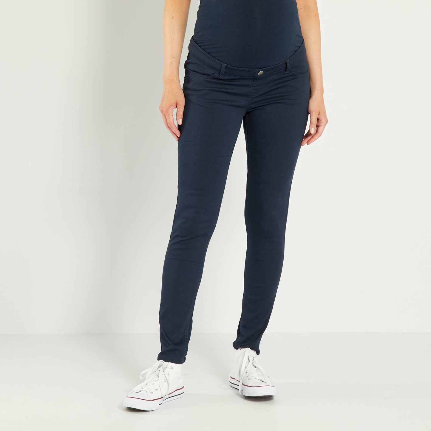 Twill maternity trousers SAPP BLUE