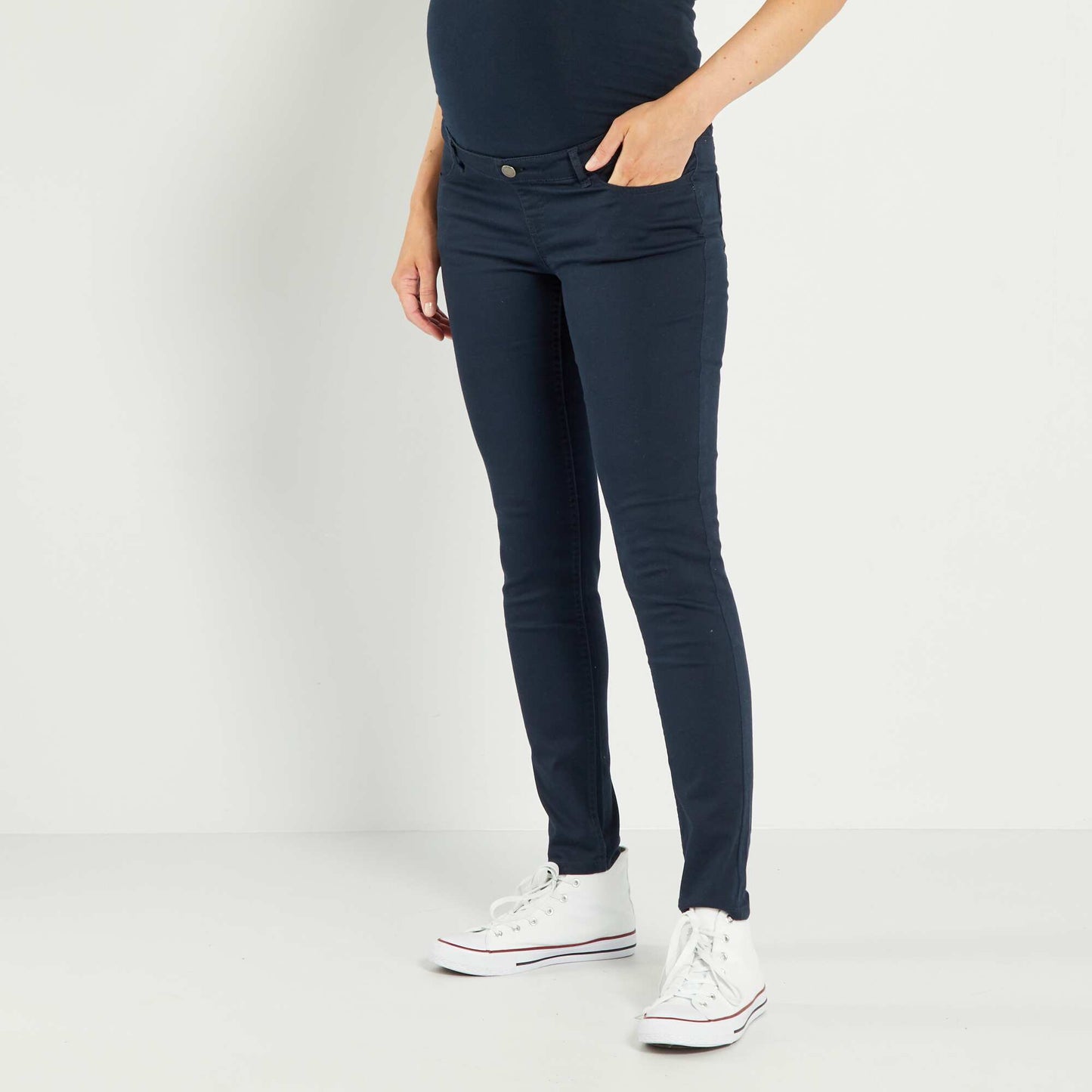 Twill maternity trousers SAPP BLUE