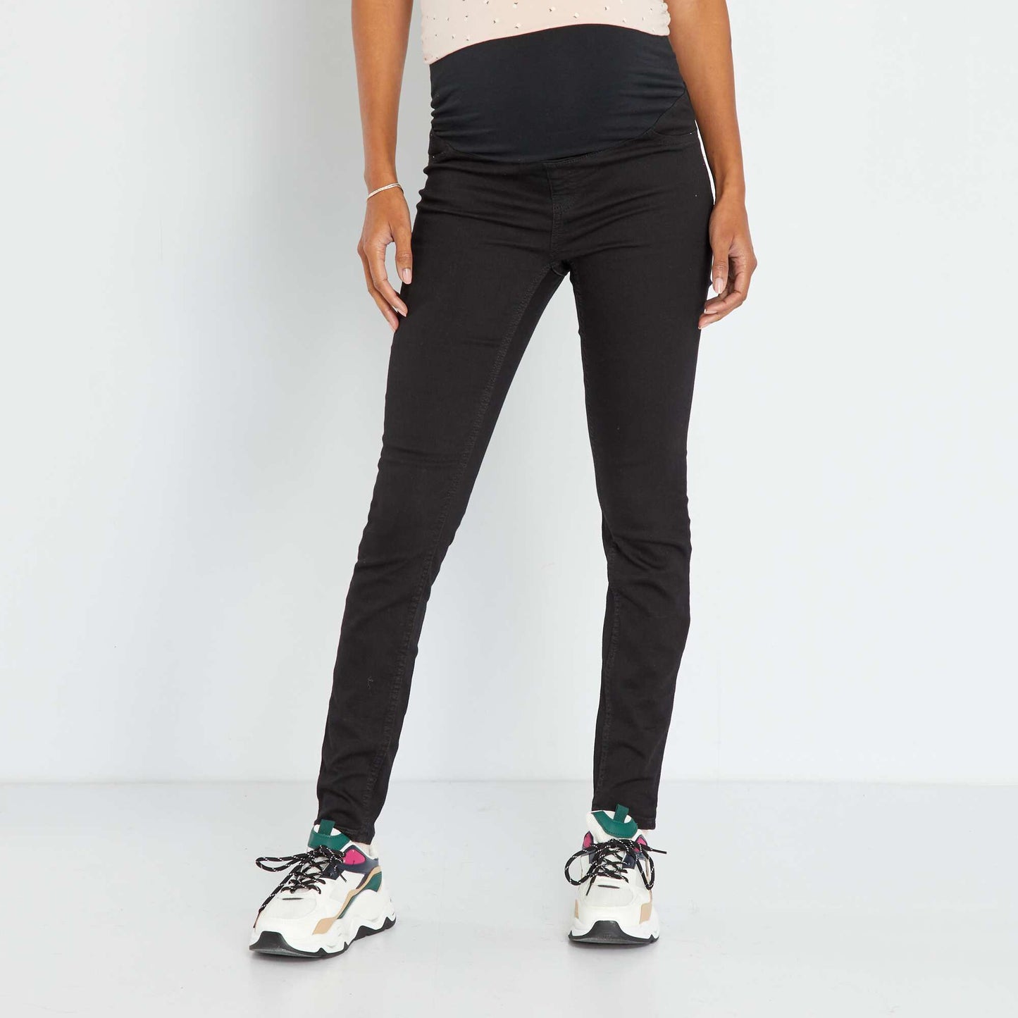 Skinny maternity jeans BLACK