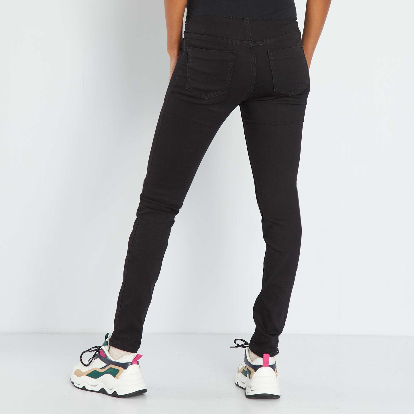 Skinny maternity jeans BLACK