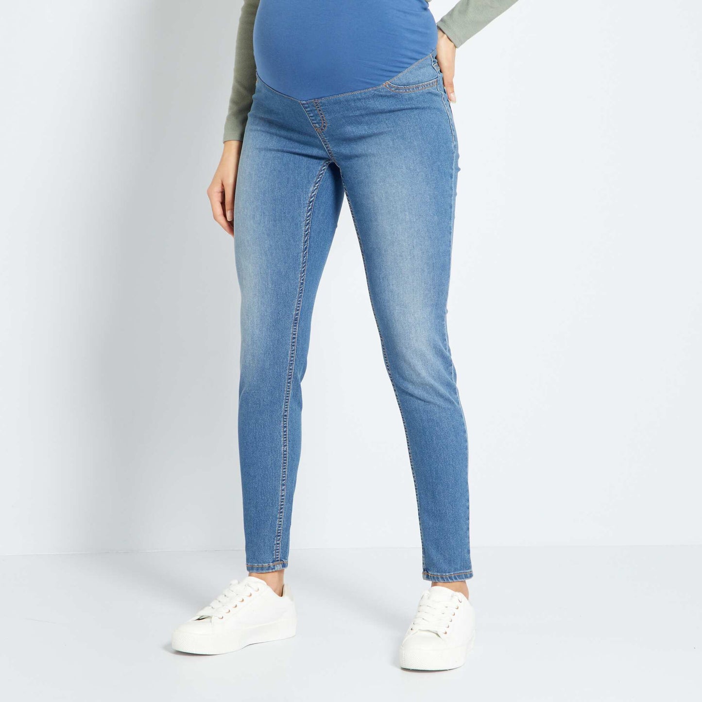 Skinny maternity jeans BLUE