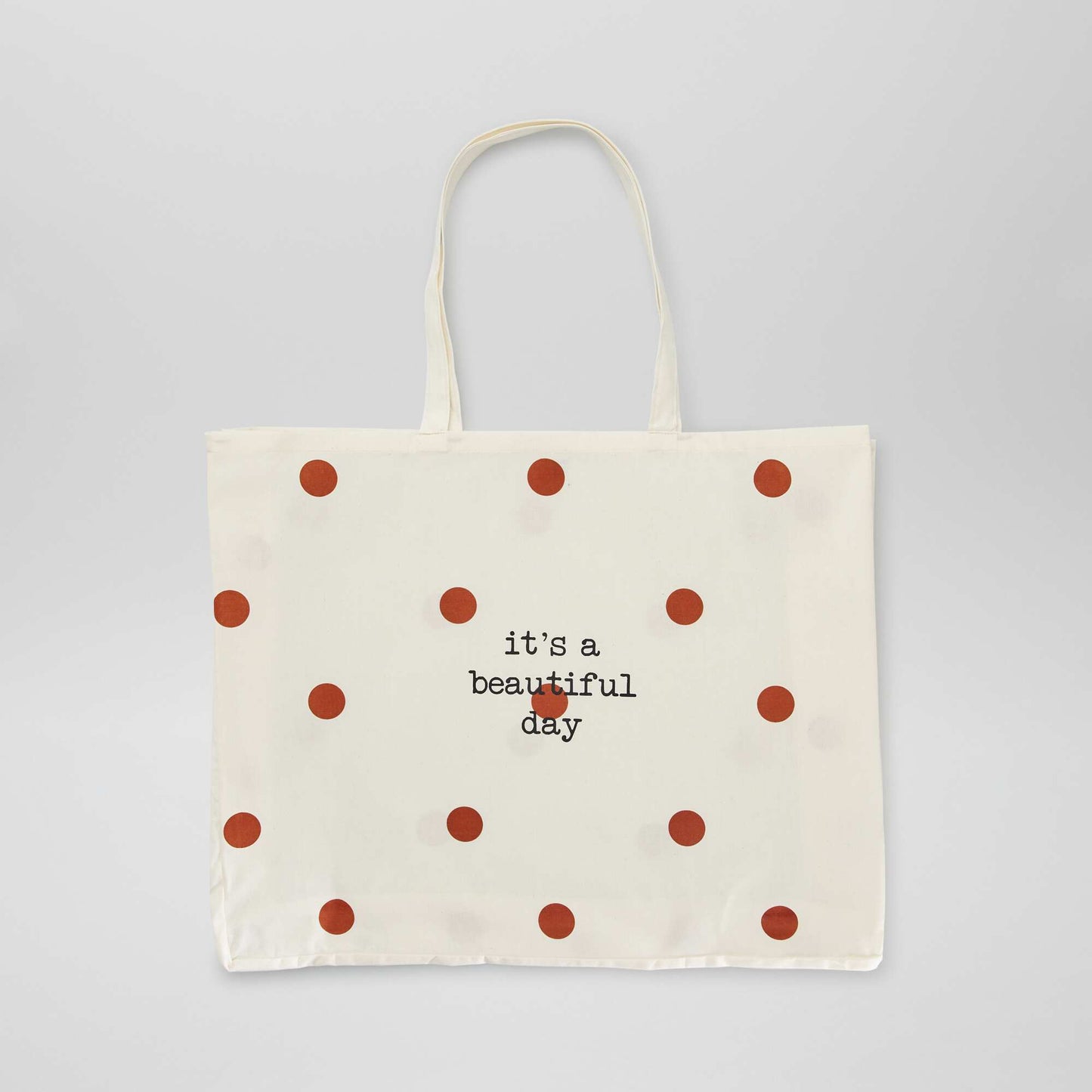 XXL canvas tote bag BEIGE