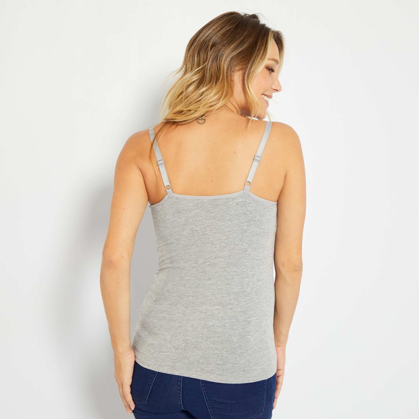 Breastfeeding vest top GREY