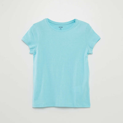 قميص جيرسي عادي باللون الأزرق