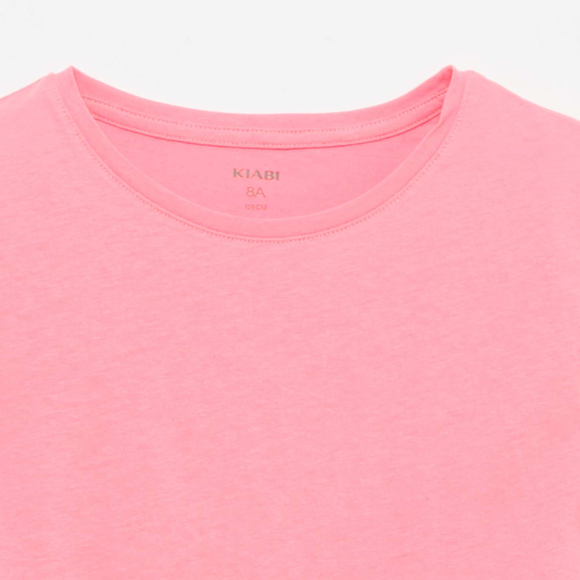 Plain jersey T-shirt PINK