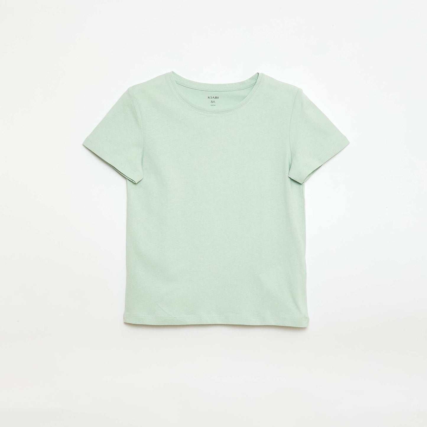 Plain jersey T-shirt GREEN