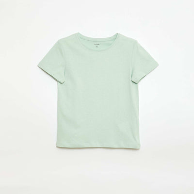 Plain jersey T-shirt GREEN