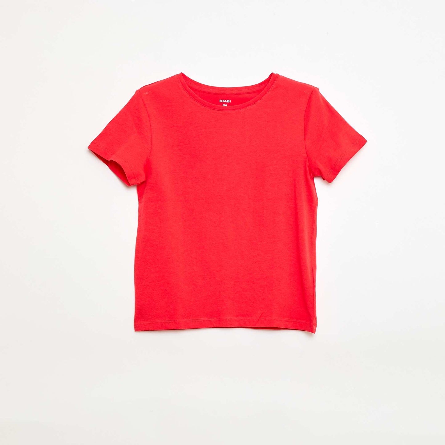 Plain jersey T-shirt RED