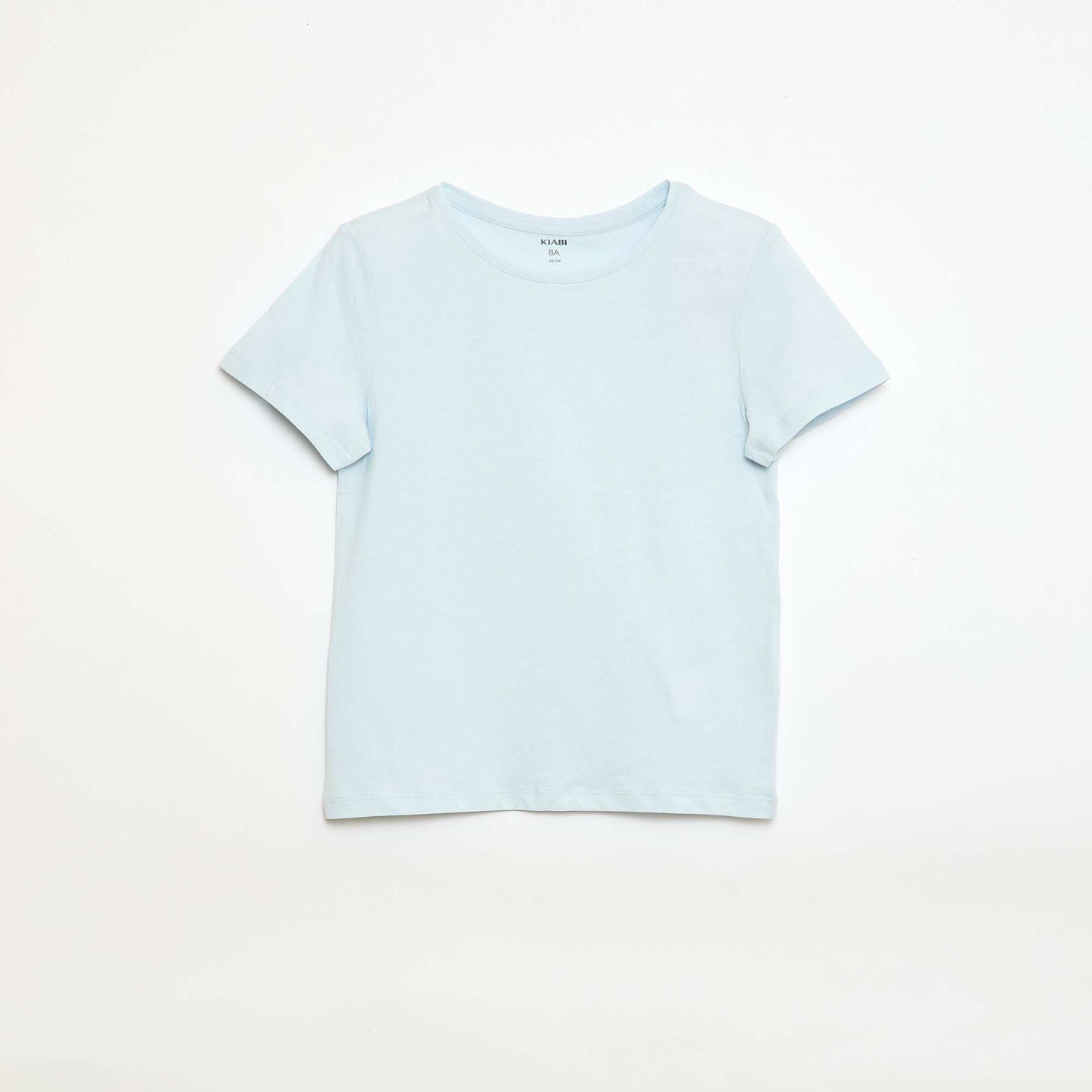 Plain jersey T-shirt BLUE