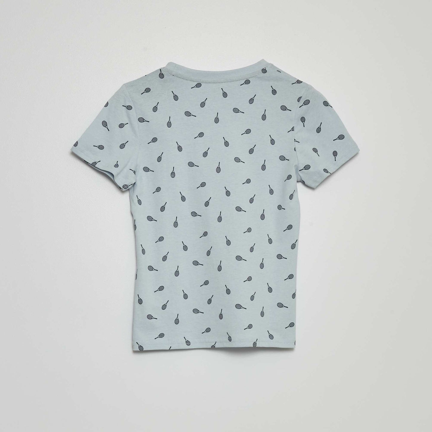 Patterned T-shirt BLUE