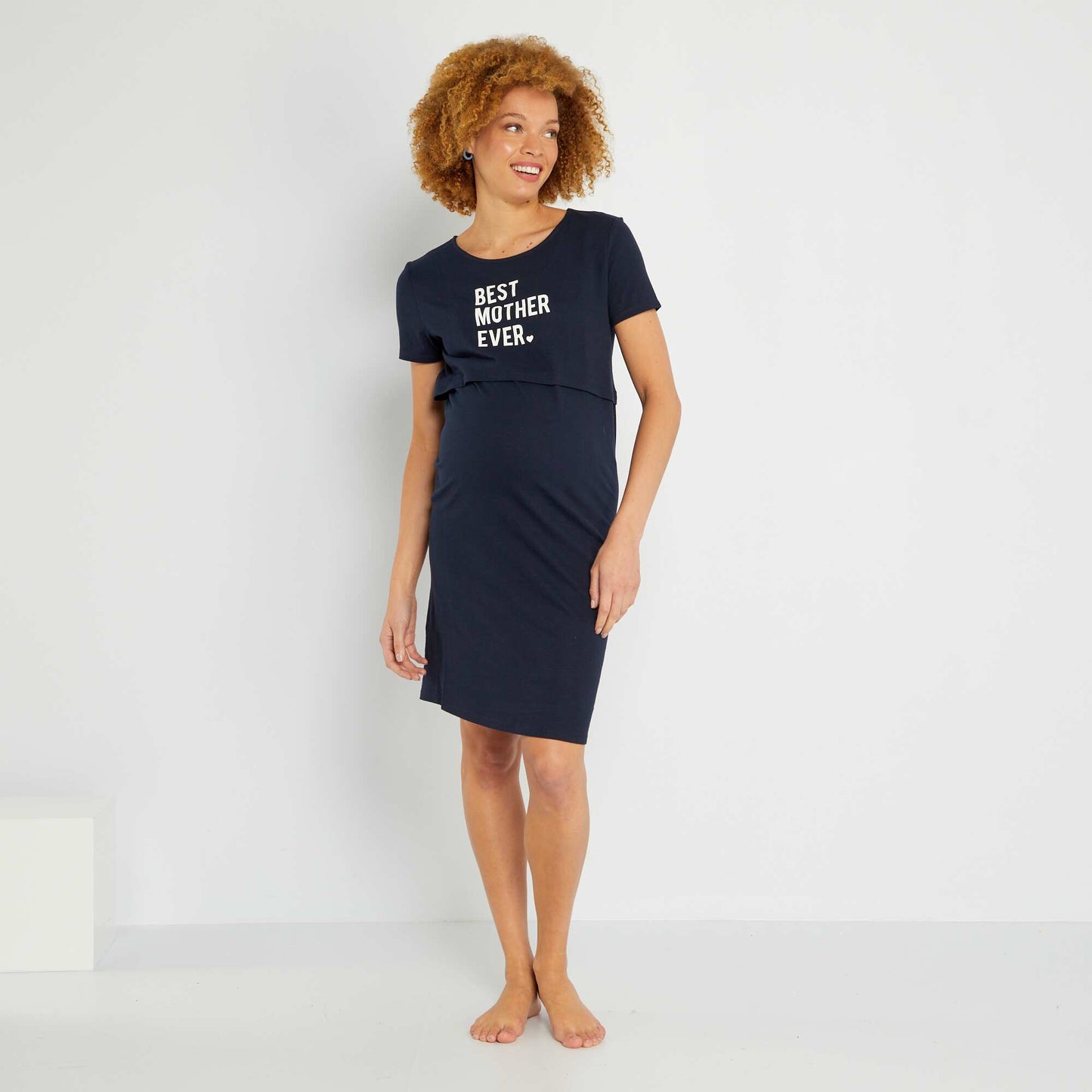 Maternity nightshirt BLUE