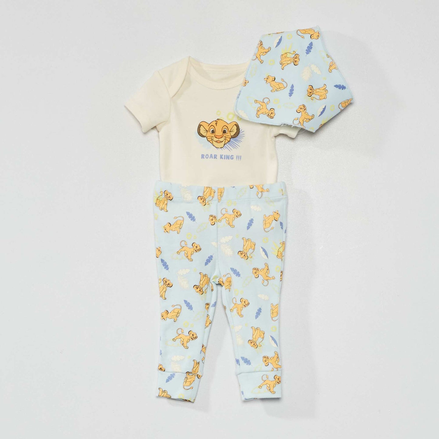 Body + footless leggings + bib set simba