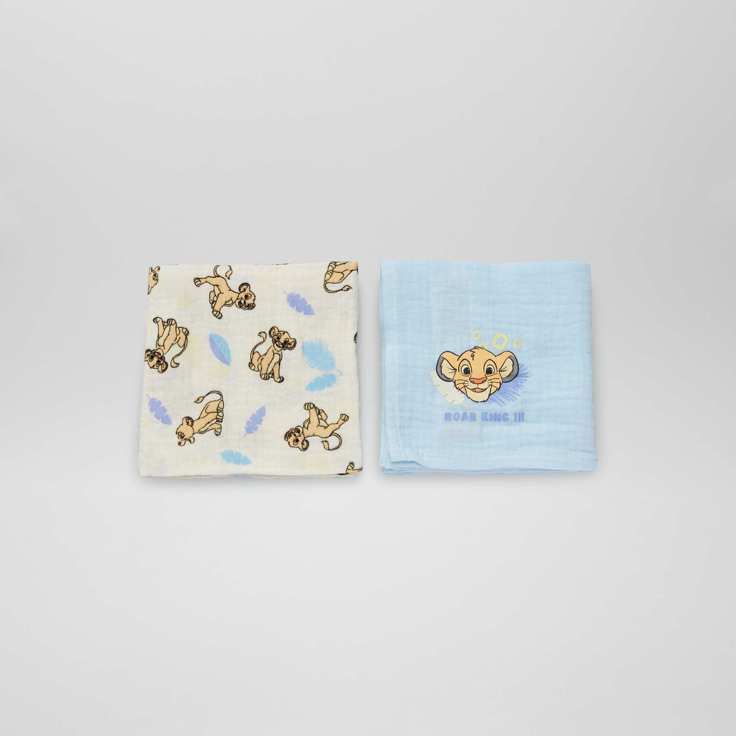 Pack of 2 Disney muslin squares simba