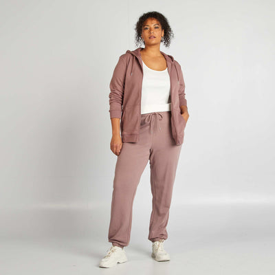 بنطلون رياضي من قماش سويت شيرت باللون الأرجواني