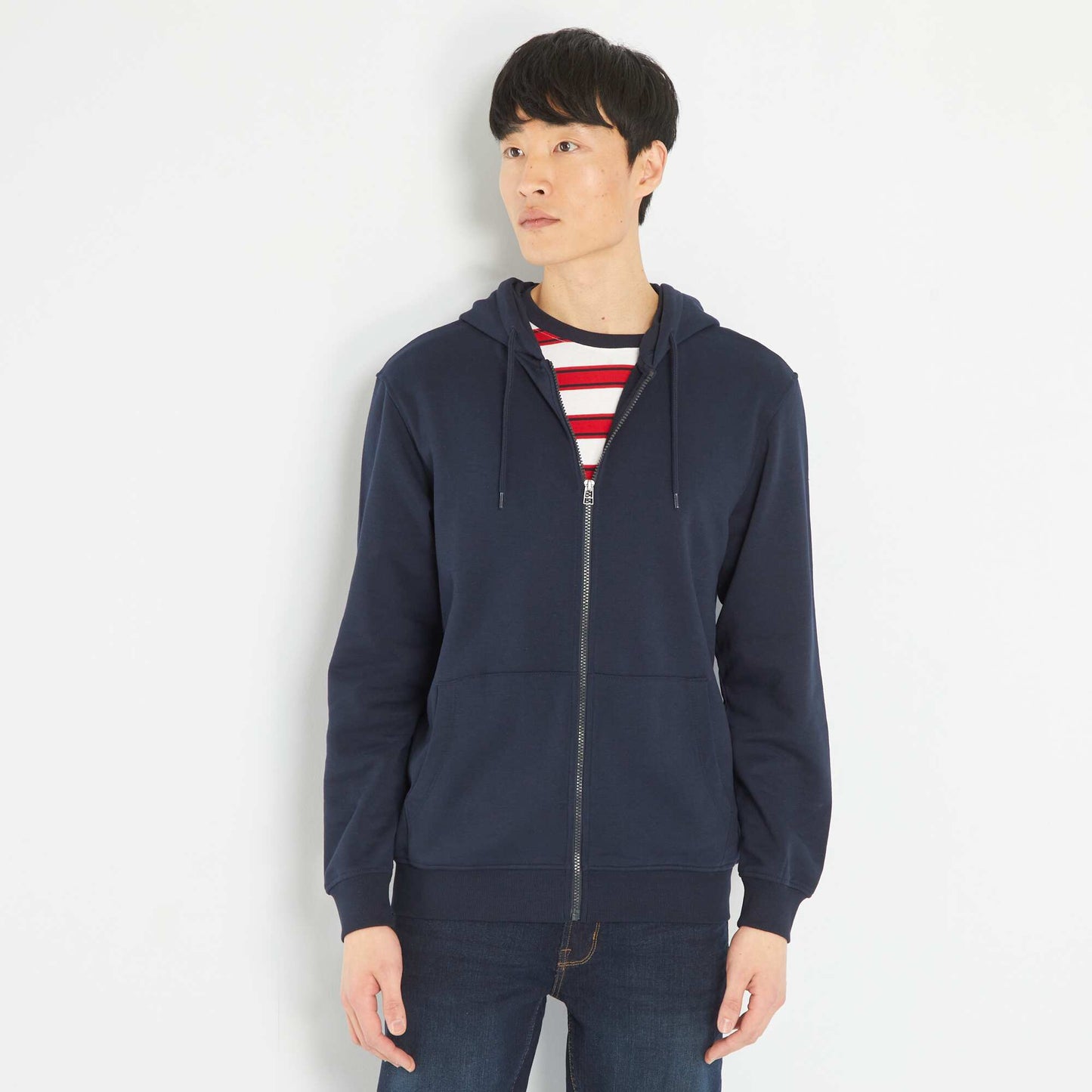 Zip-up hoodie BLUE