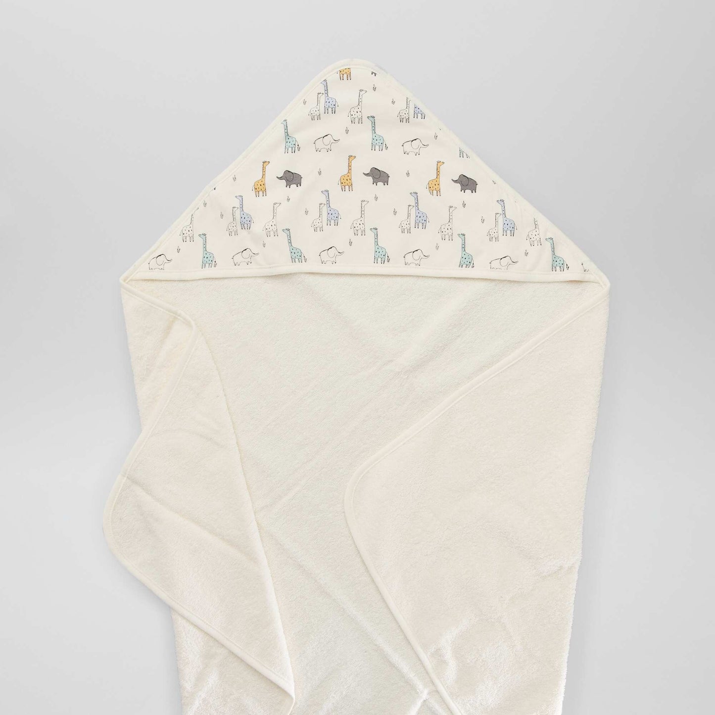 Hooded bath towel WHITE