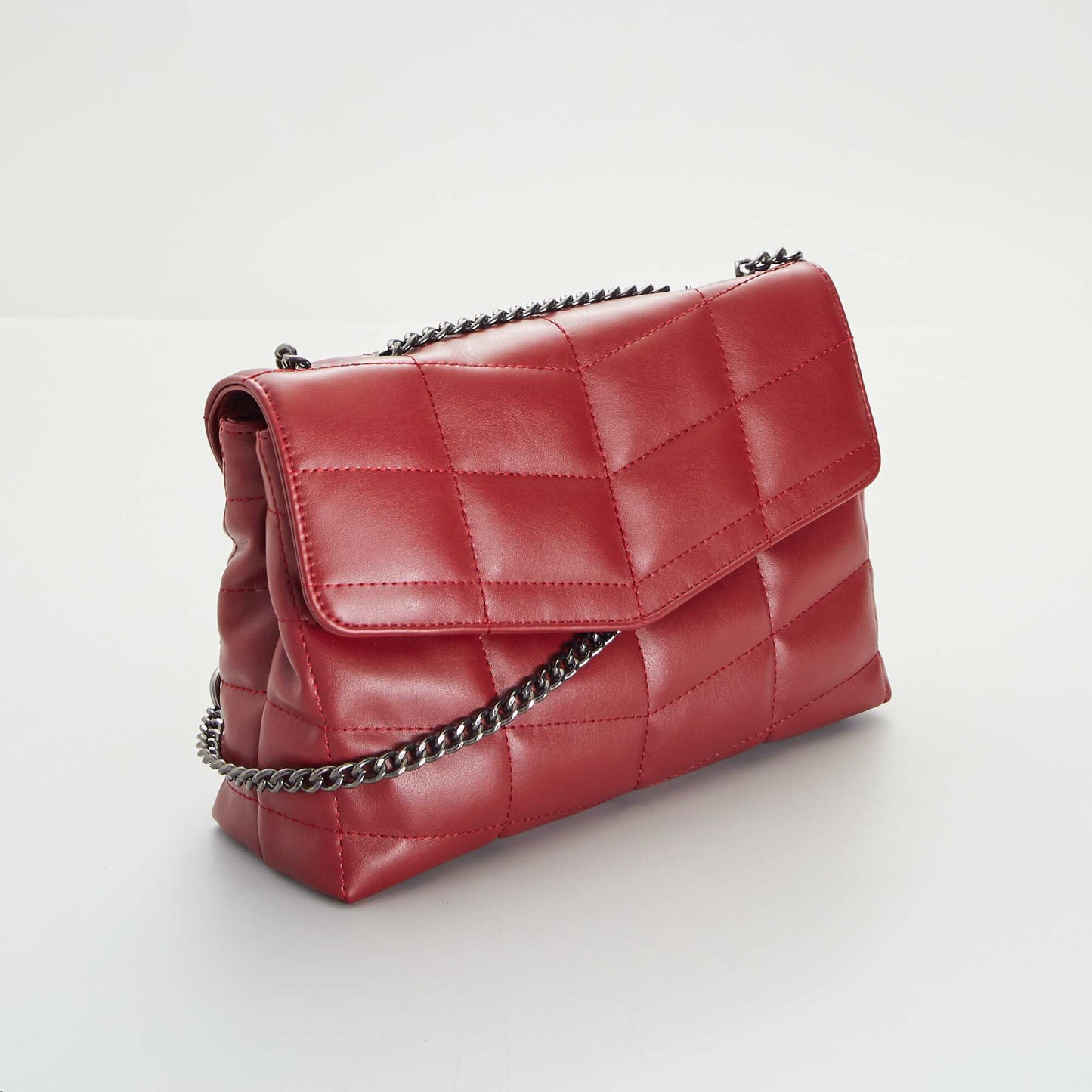 Quilted shoulder bag red