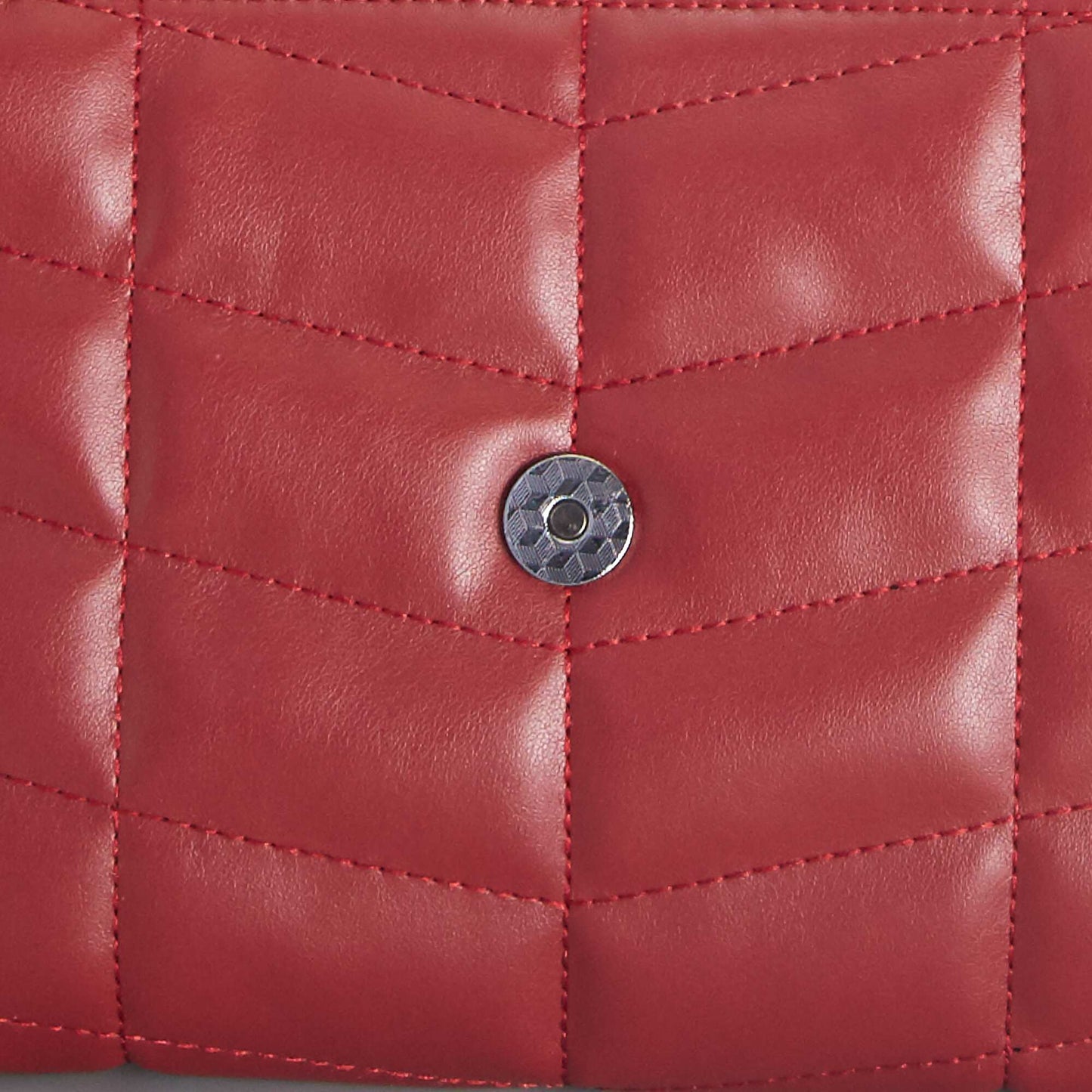 Quilted shoulder bag red