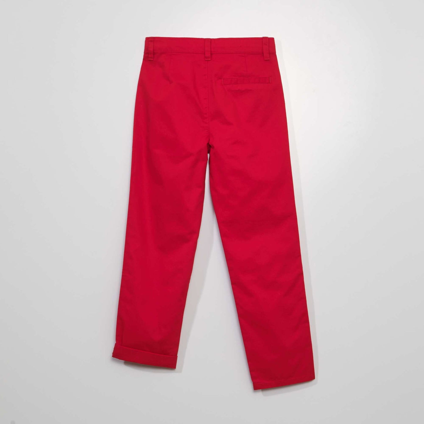 Plain chinos red