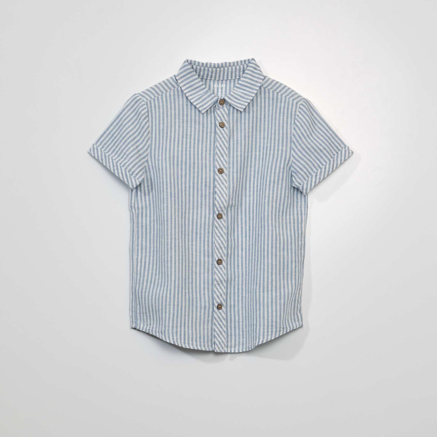 Striped short-sleeved shirt WHITE