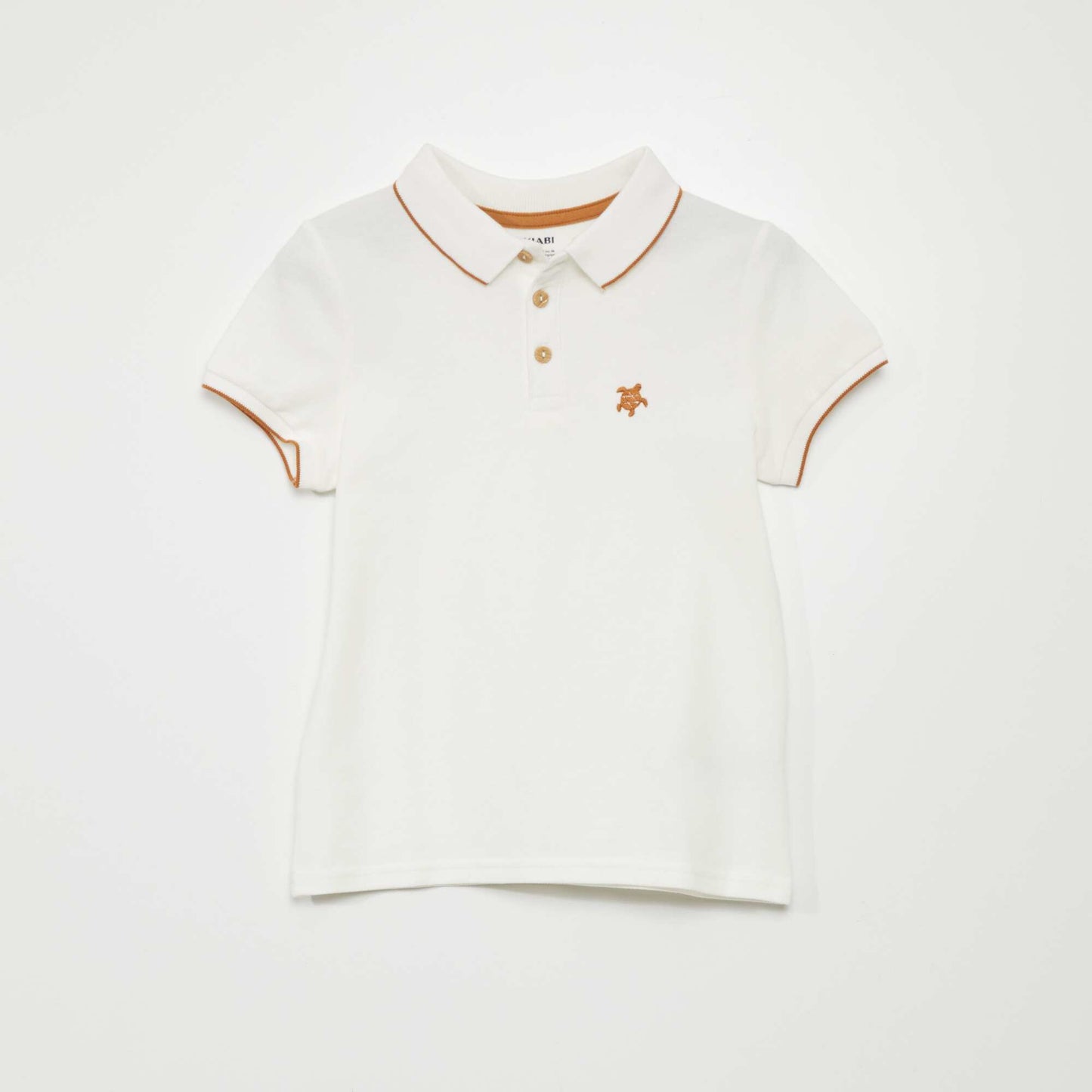 Short-sleeved polo shirt WHITE