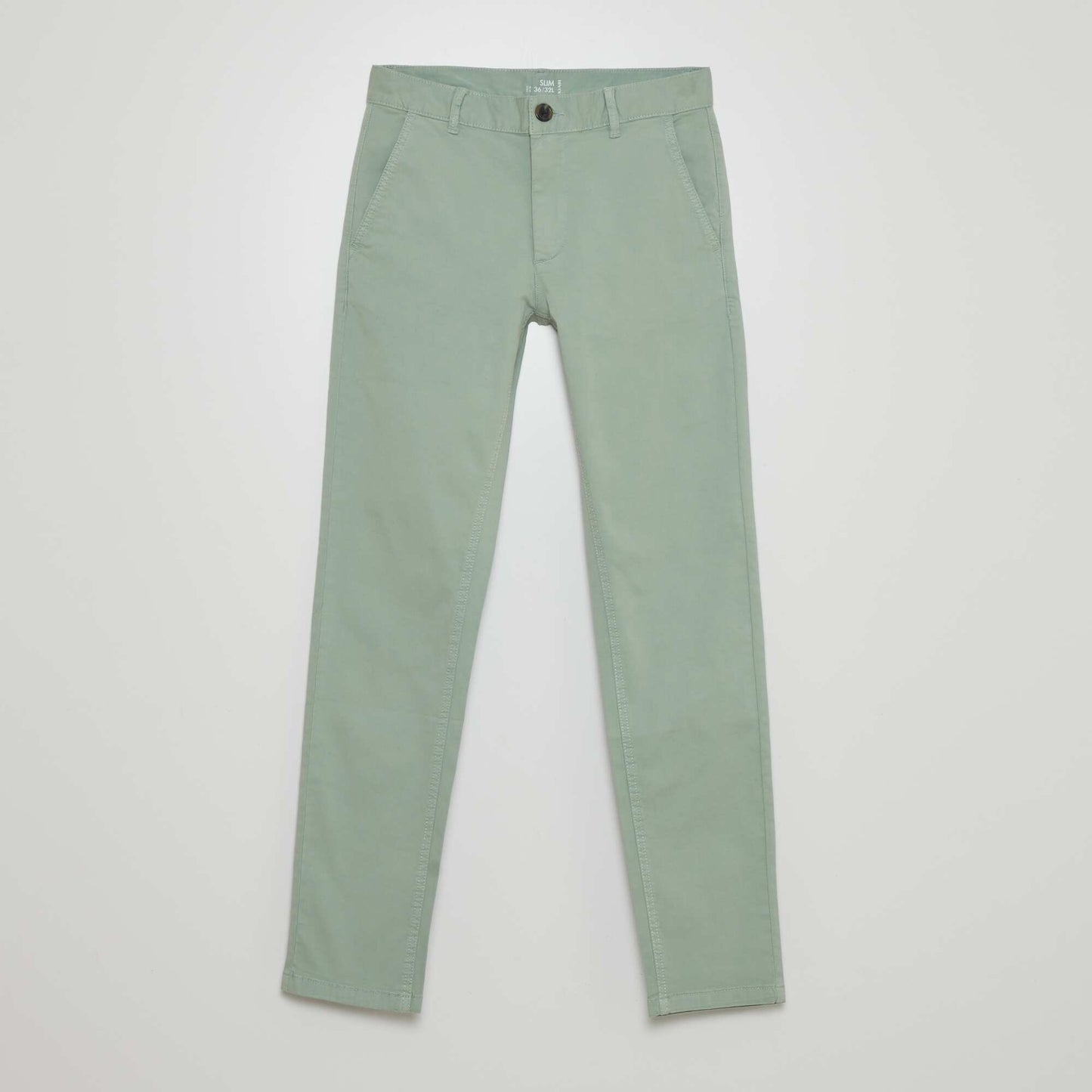 Slim-fit chinos - L32 GREEN