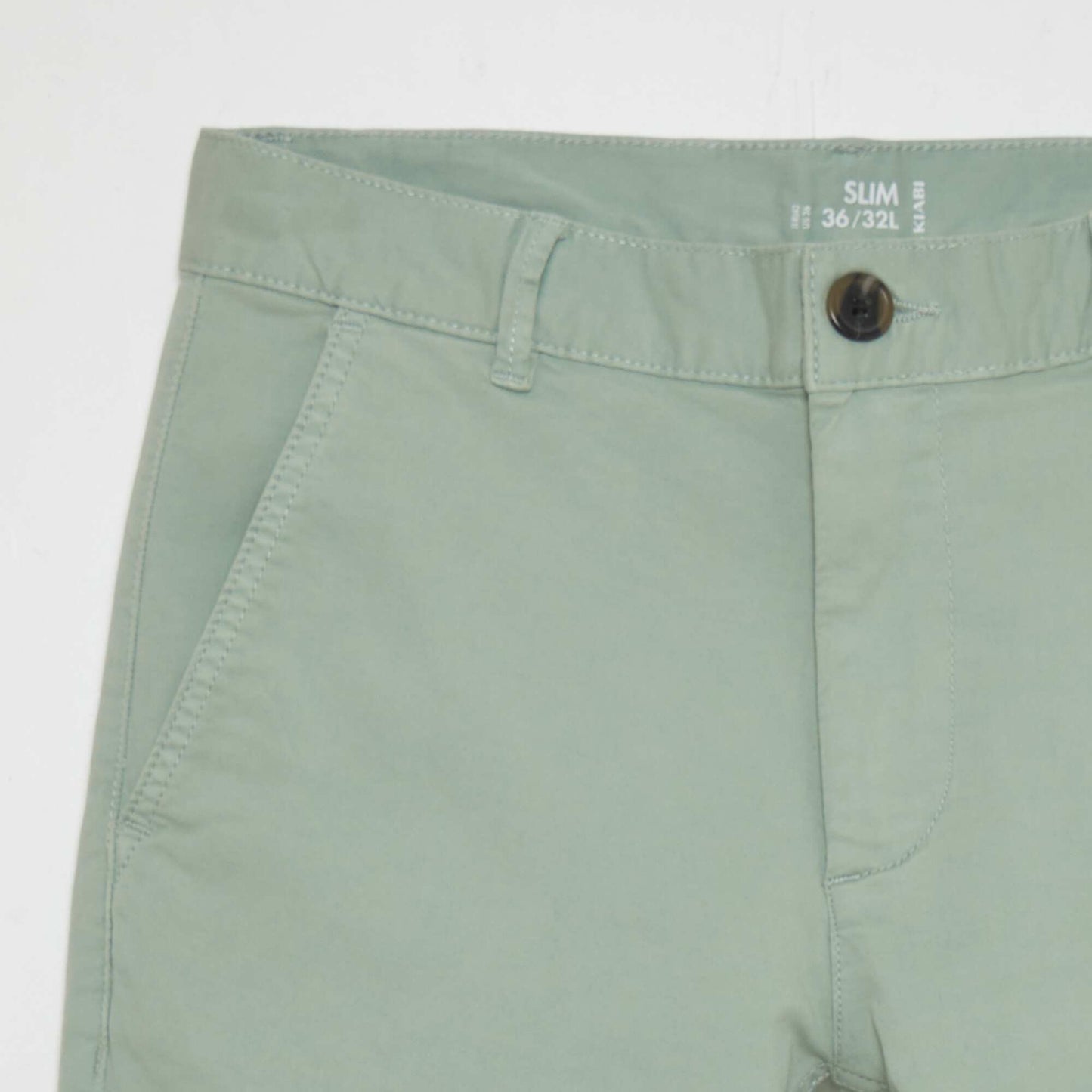 Slim-fit chinos - L32 GREEN