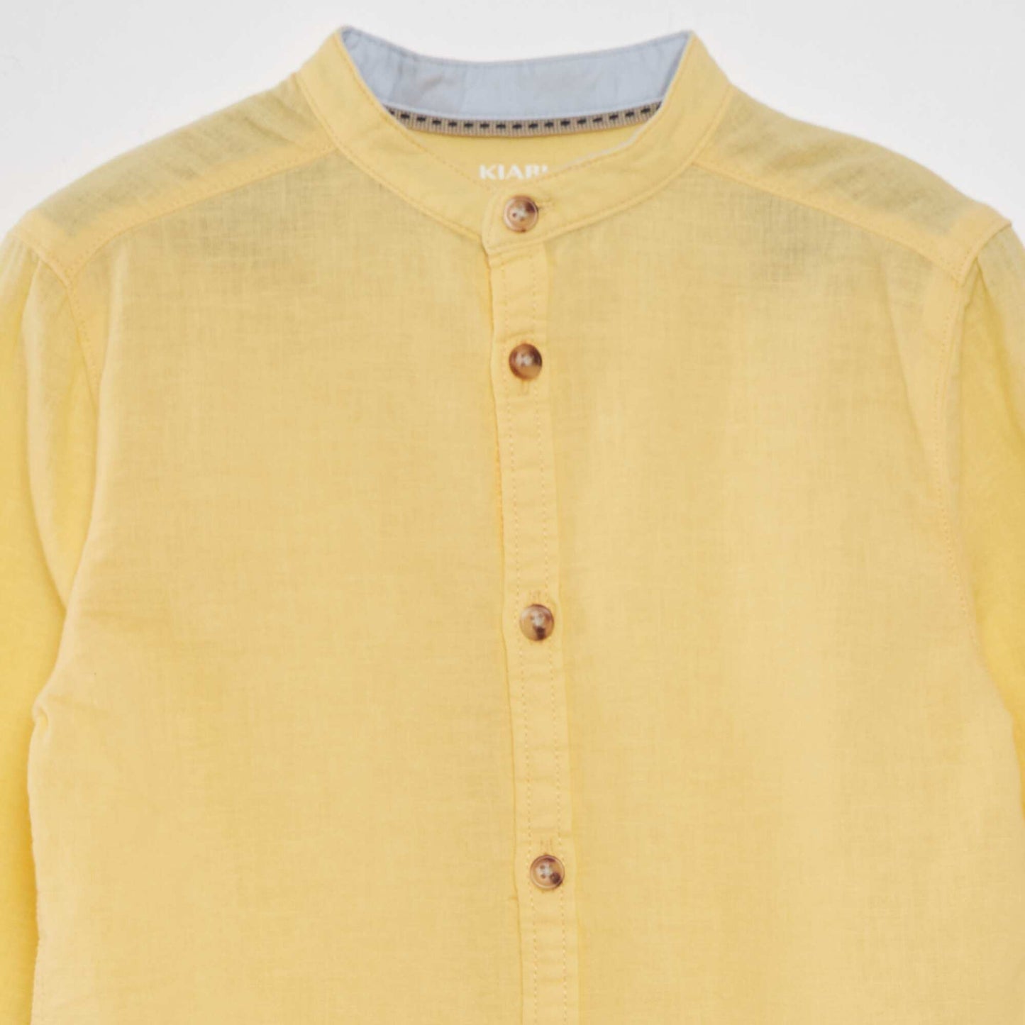 Striped linen shirt YELLOW