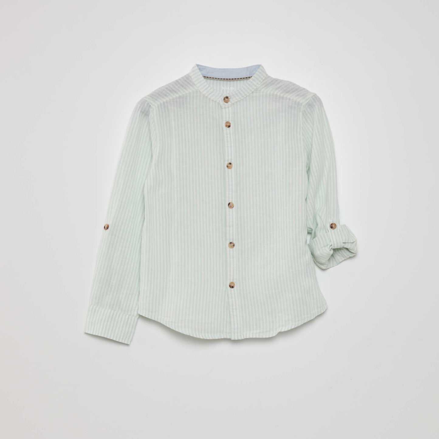 Striped linen shirt WHITE