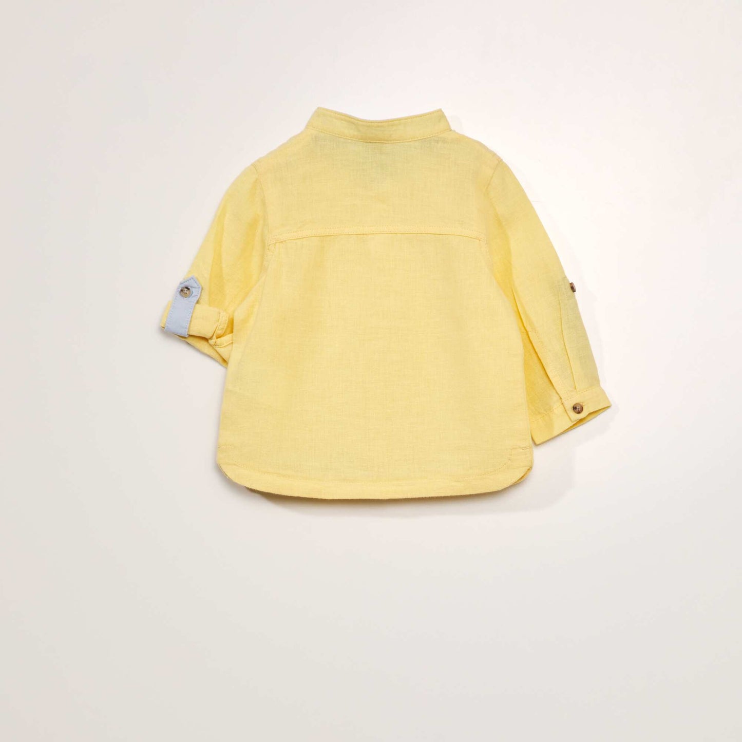 Plain linen shirt YELLOW