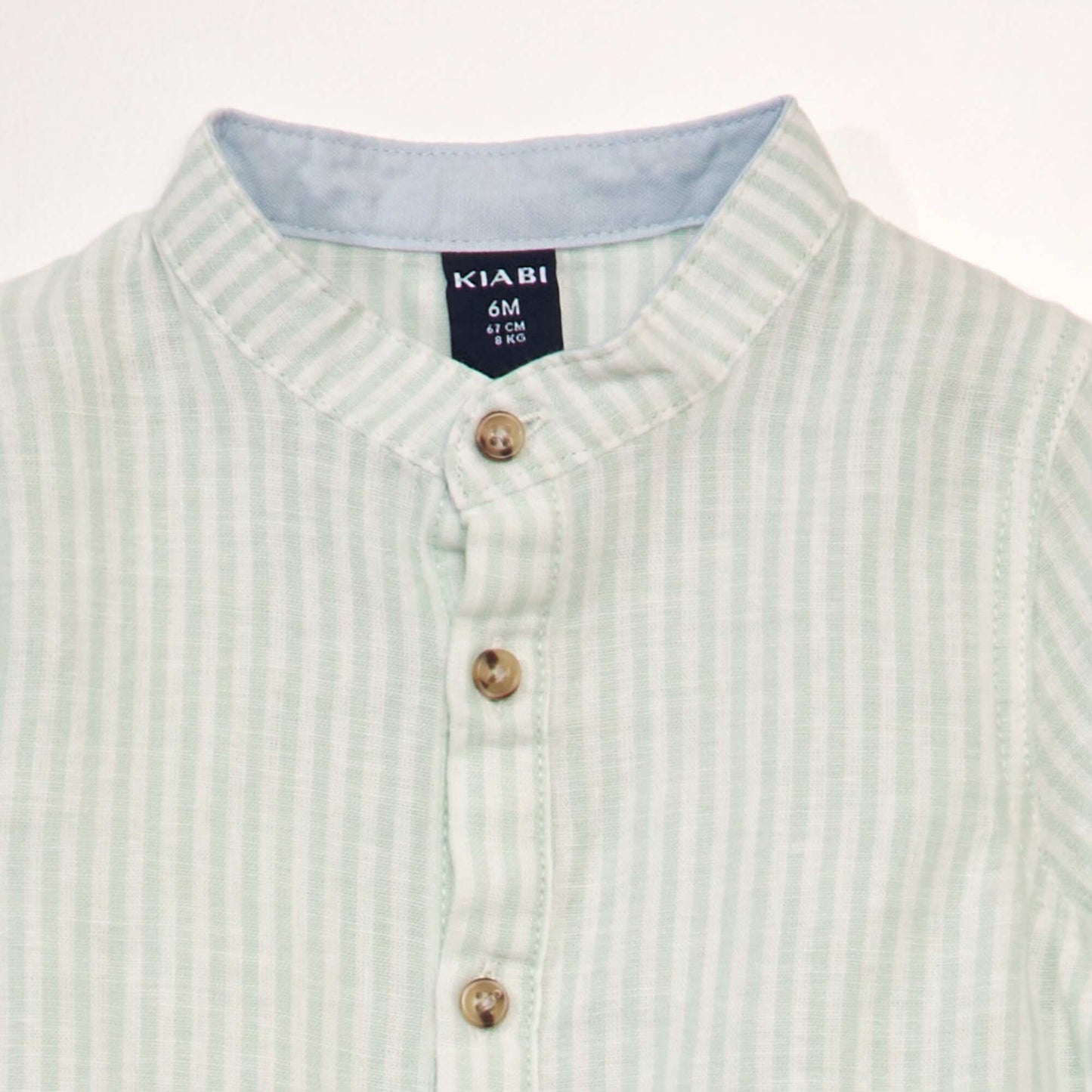 Striped linen shirt WHITE