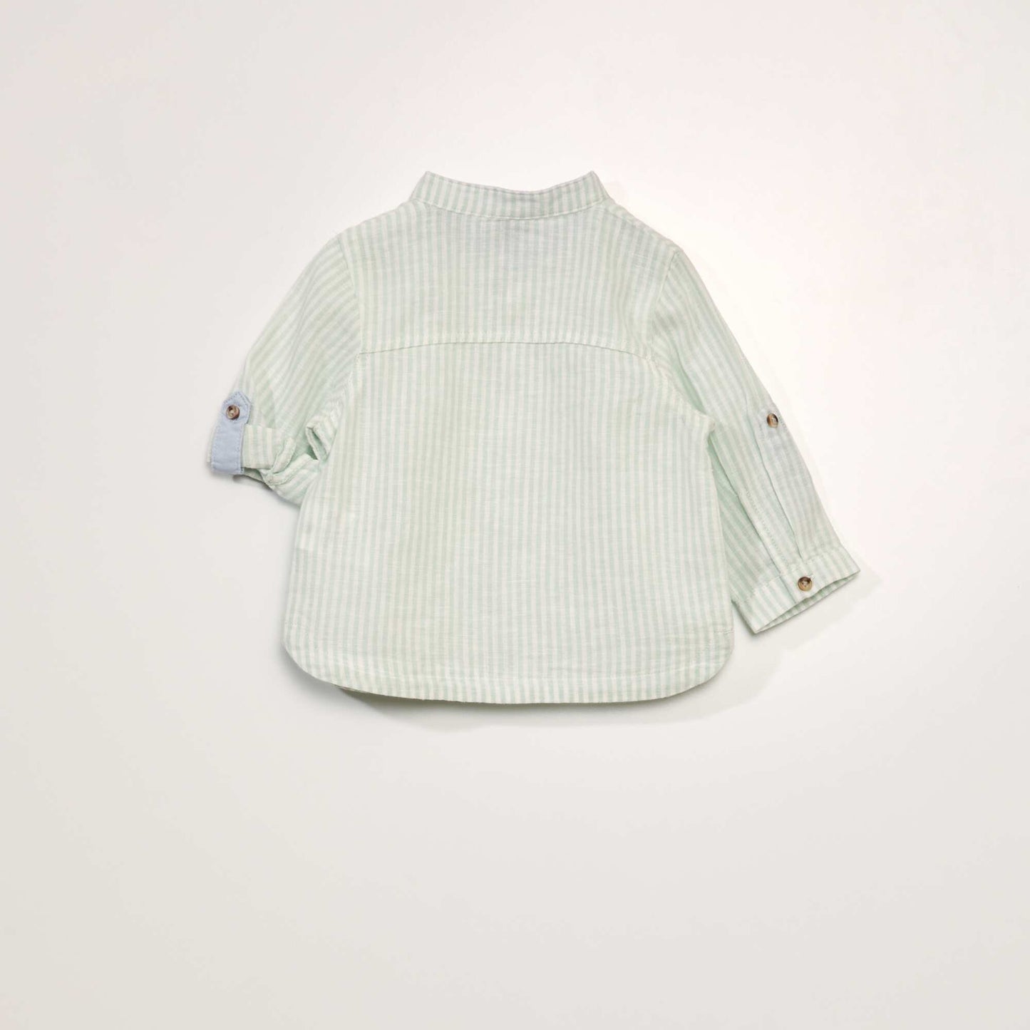 Striped linen shirt WHITE