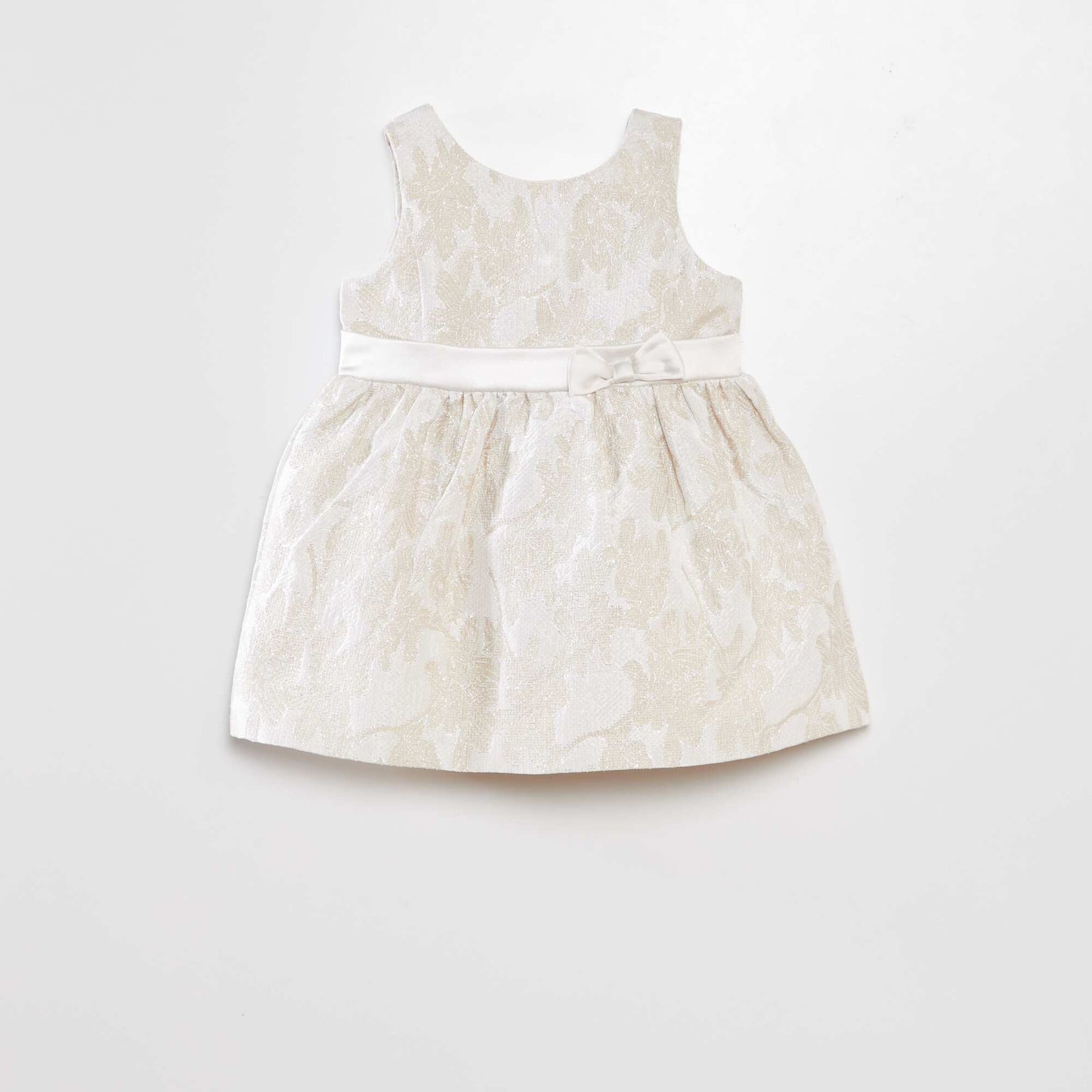 Jacquard party dress WHITE