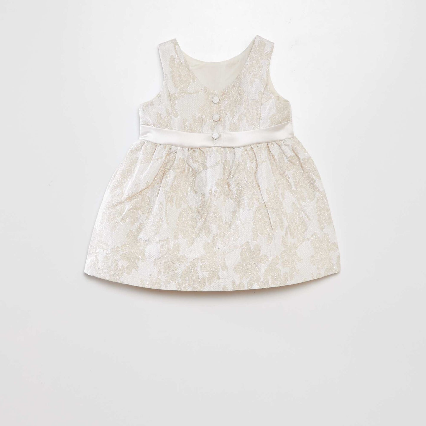 Jacquard party dress WHITE