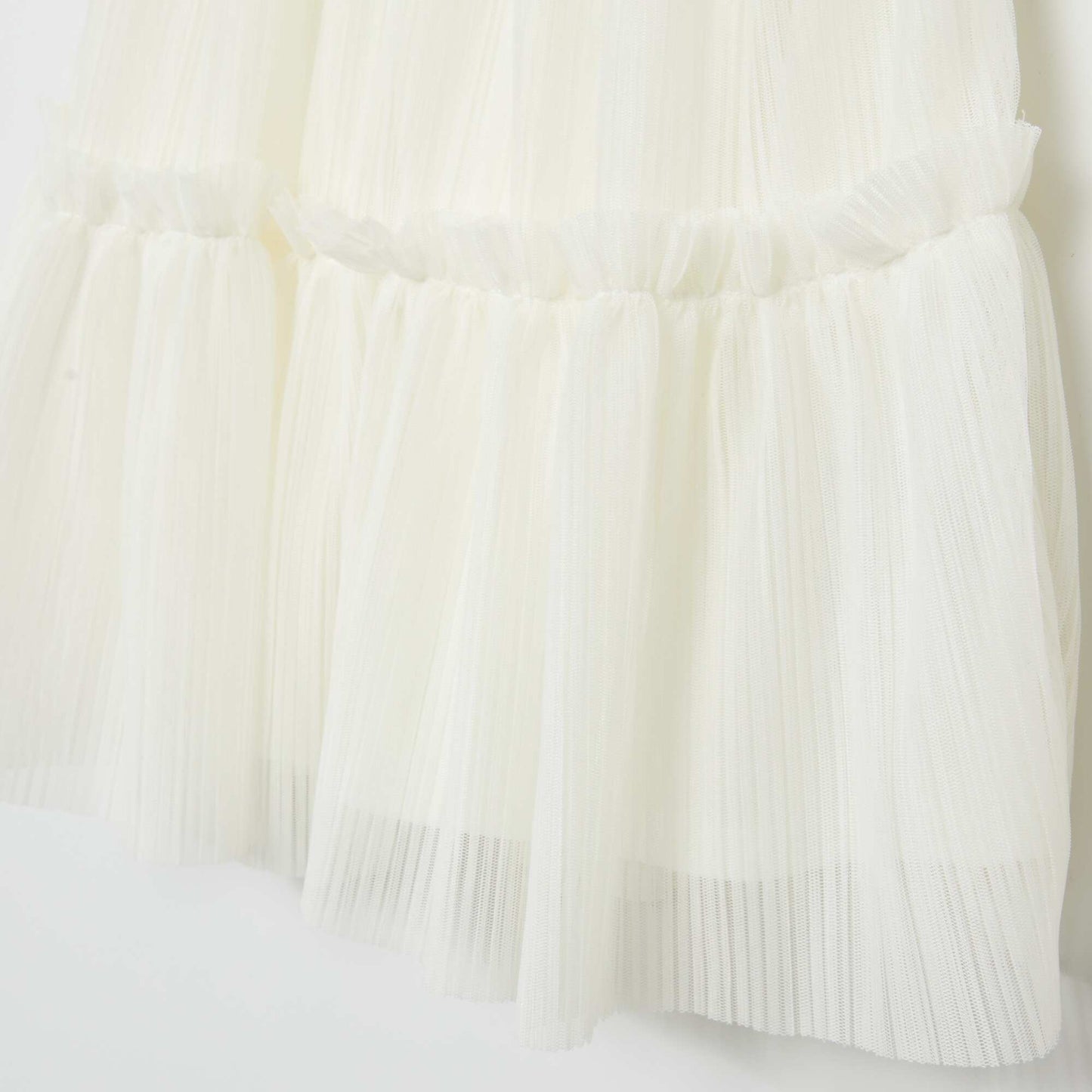 Pleated dress WHITE